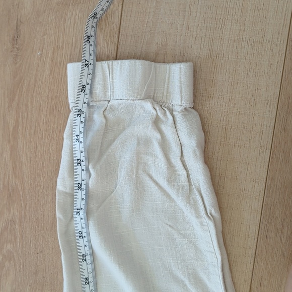SPLENDID, linen cream white pants size medium - Picture 5 of 6